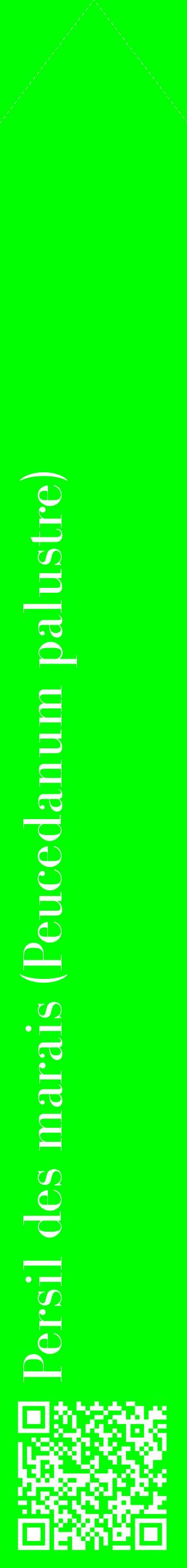 Étiquette de : Peucedanum palustre - format c - style blanche16_simplebod avec qrcode et comestibilité