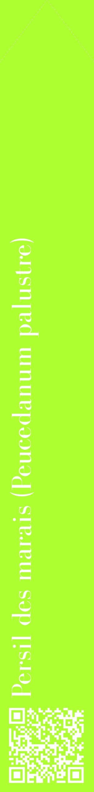 Étiquette de : Peucedanum palustre - format c - style blanche17_simplebod avec qrcode et comestibilité