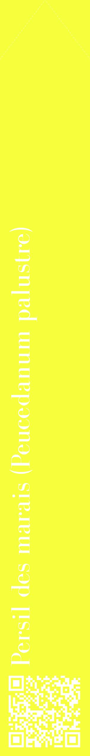 Étiquette de : Peucedanum palustre - format c - style blanche18_simplebod avec qrcode et comestibilité
