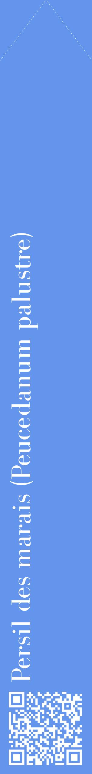 Étiquette de : Peucedanum palustre - format c - style blanche4_simplebod avec qrcode et comestibilité