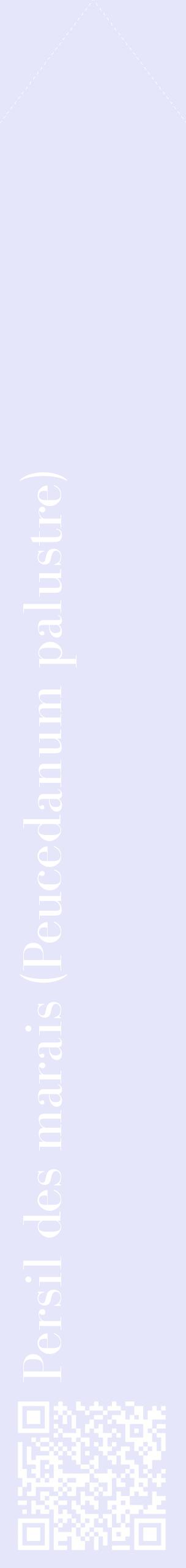 Étiquette de : Peucedanum palustre - format c - style blanche55_simplebod avec qrcode et comestibilité