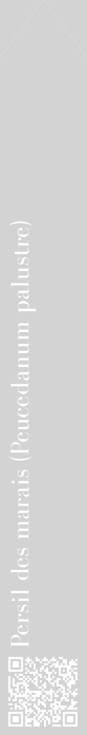 Étiquette de : Peucedanum palustre - format c - style blanche56_simplebod avec qrcode et comestibilité