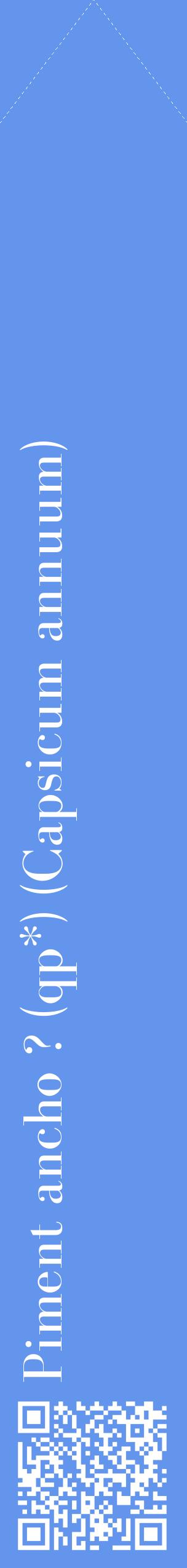 Étiquette de : Capsicum annuum - format c - style blanche4_simplebod avec qrcode et comestibilité