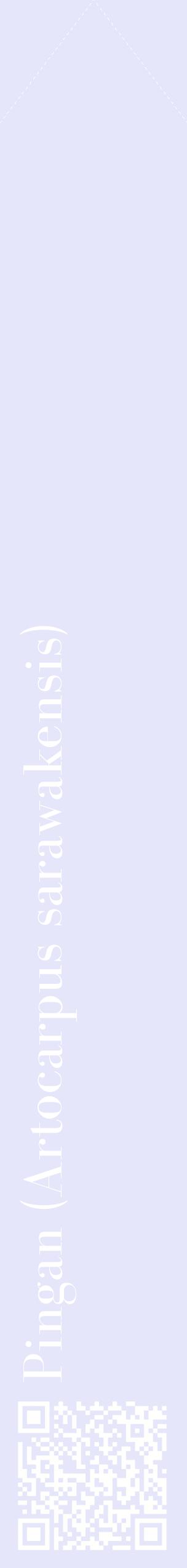 Étiquette de : Artocarpus sarawakensis - format c - style blanche55_simplebod avec qrcode et comestibilité