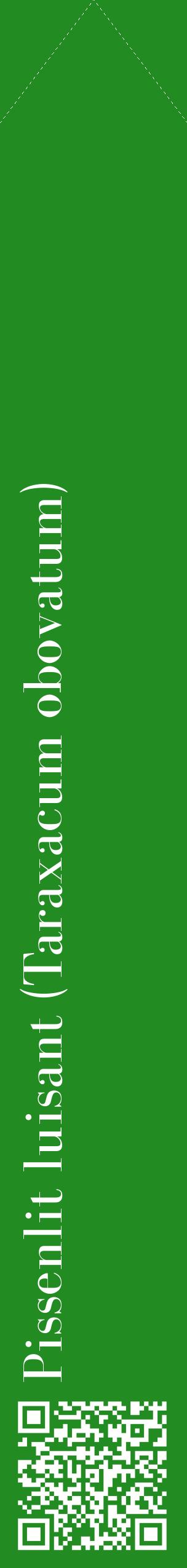 Étiquette de : Taraxacum obovatum - format c - style blanche10_simplebod avec qrcode et comestibilité