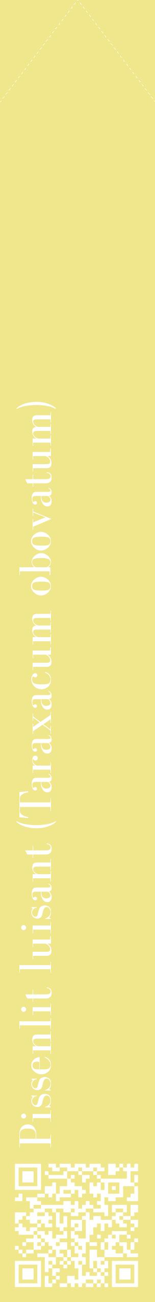 Étiquette de : Taraxacum obovatum - format c - style blanche20_simplebod avec qrcode et comestibilité