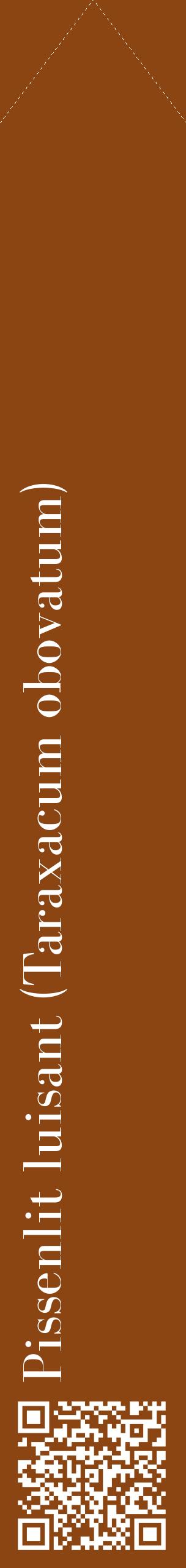 Étiquette de : Taraxacum obovatum - format c - style blanche30_simplebod avec qrcode et comestibilité
