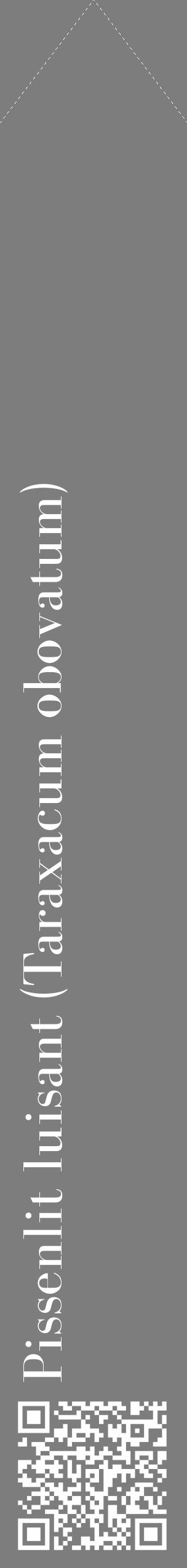 Étiquette de : Taraxacum obovatum - format c - style blanche35_simple_simplebod avec qrcode et comestibilité - position verticale