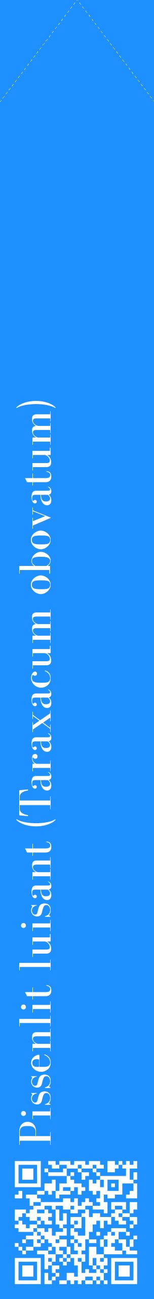 Étiquette de : Taraxacum obovatum - format c - style blanche3_simplebod avec qrcode et comestibilité