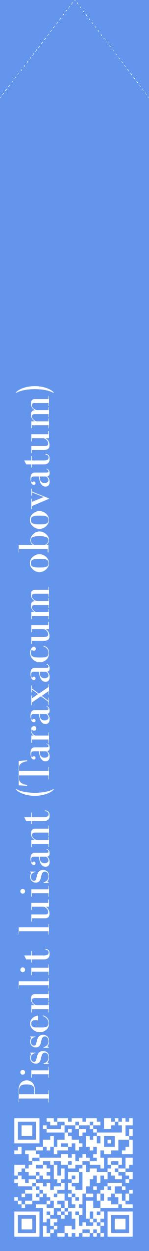 Étiquette de : Taraxacum obovatum - format c - style blanche4_simplebod avec qrcode et comestibilité
