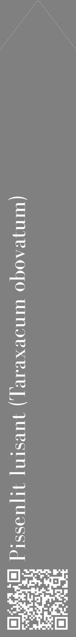Étiquette de : Taraxacum obovatum - format c - style blanche57_simplebod avec qrcode et comestibilité