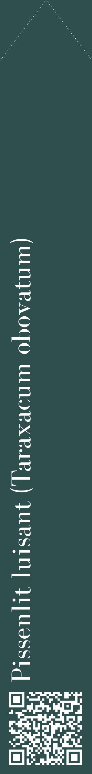 Étiquette de : Taraxacum obovatum - format c - style blanche58_simplebod avec qrcode et comestibilité