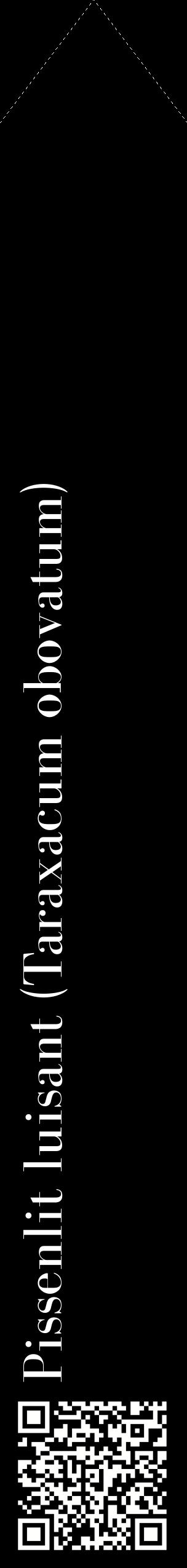 Étiquette de : Taraxacum obovatum - format c - style blanche59_simplebod avec qrcode et comestibilité