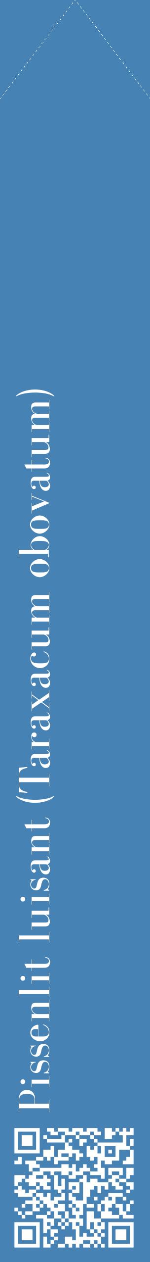 Étiquette de : Taraxacum obovatum - format c - style blanche5_simplebod avec qrcode et comestibilité