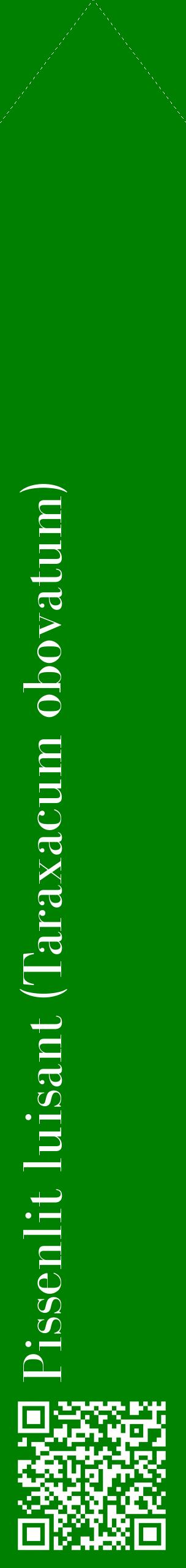 Étiquette de : Taraxacum obovatum - format c - style blanche9_simplebod avec qrcode et comestibilité