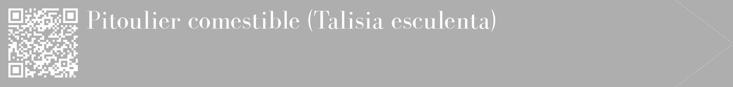 Étiquette de : Talisia esculenta - format c - style blanche53_simple_simplebod avec qrcode et comestibilité
