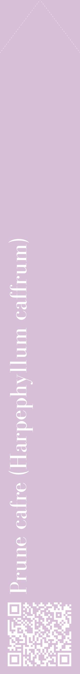 Étiquette de : Harpephyllum caffrum - format c - style blanche54_simplebod avec qrcode et comestibilité