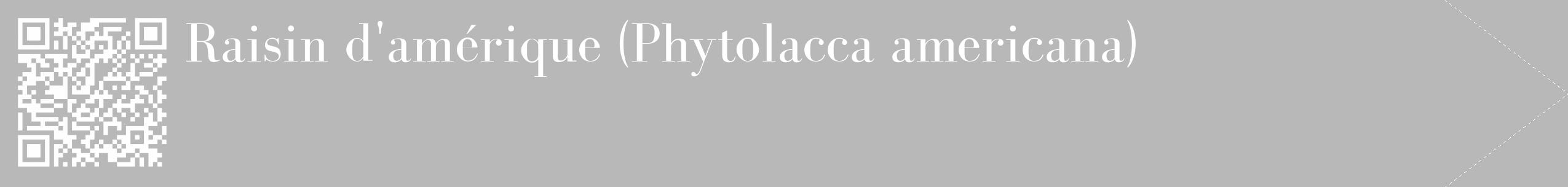 Étiquette de : Phytolacca americana - format c - style blanche39_simple_simplebod avec qrcode et comestibilité