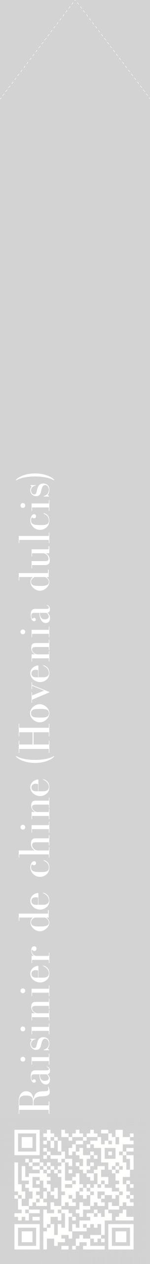 Étiquette de : Hovenia dulcis - format c - style blanche56_simplebod avec qrcode et comestibilité