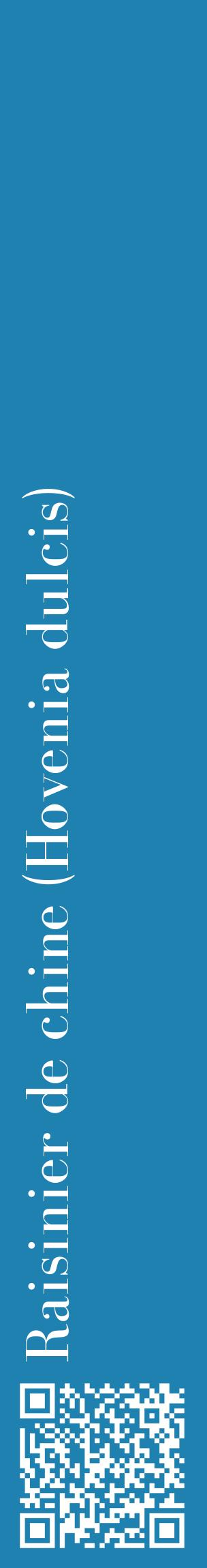 Étiquette de : Hovenia dulcis - format c - style blanche6_basiquebod avec qrcode et comestibilité