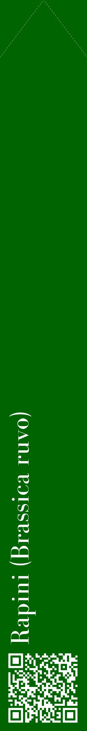 Étiquette de : Brassica ruvo - format c - style blanche8_simplebod avec qrcode et comestibilité