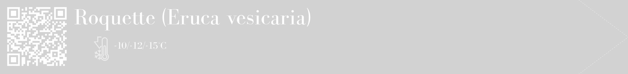 Étiquette de : Eruca vesicaria - format c - style blanche14_simple_simplebod avec qrcode et comestibilité