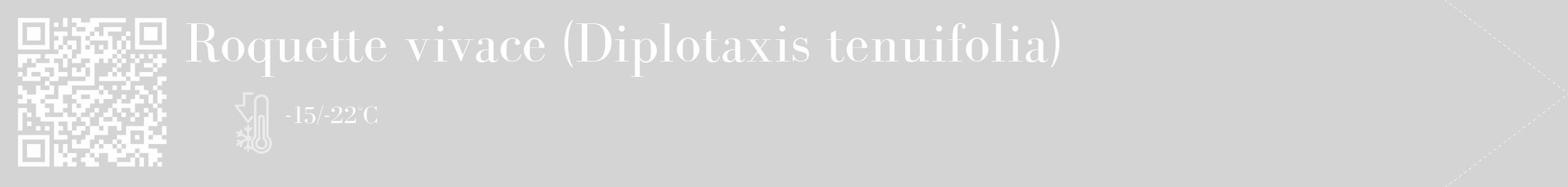 Étiquette de : Diplotaxis tenuifolia - format c - style blanche40_simple_simplebod avec qrcode et comestibilité