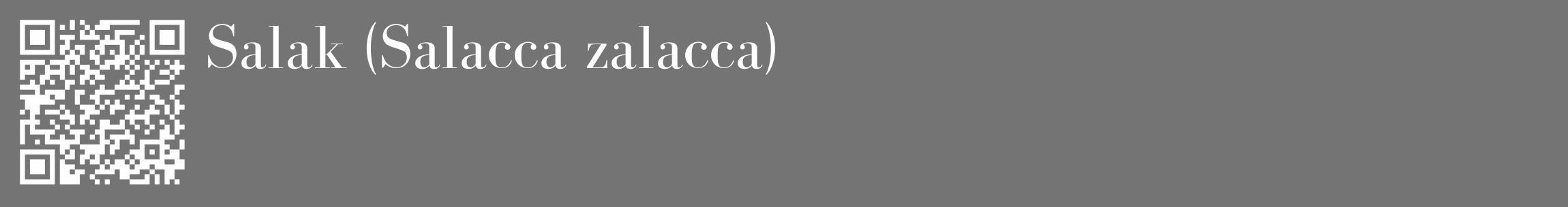 Étiquette de : Salacca zalacca - format c - style blanche26_basique_basiquebod avec qrcode et comestibilité