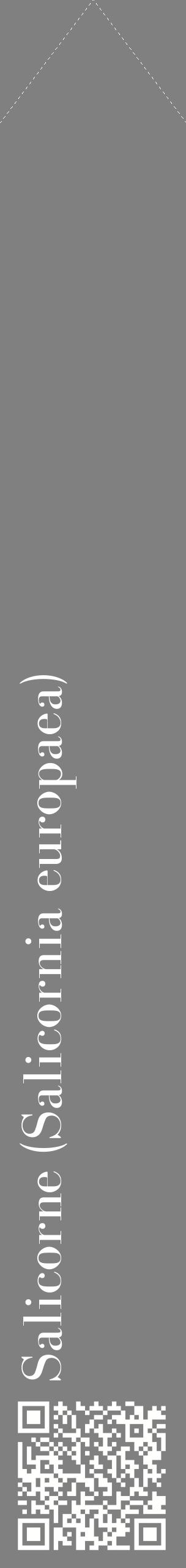 Étiquette de : Salicornia europaea - format c - style blanche57_simplebod avec qrcode et comestibilité