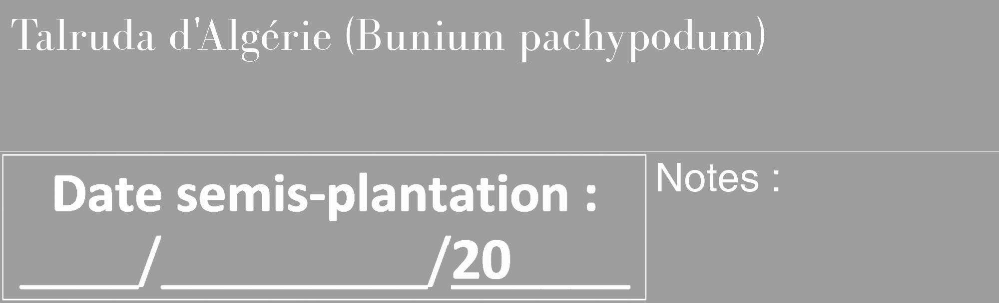 Étiquette de : Bunium pachypodum - format c - style blanche23_basique_basiquebod avec comestibilité