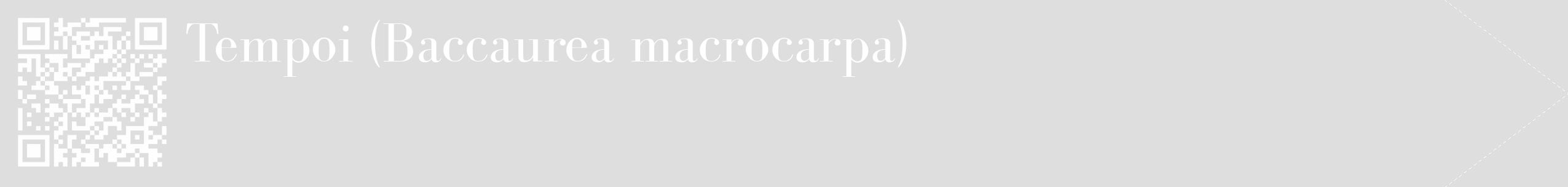 Étiquette de : Baccaurea macrocarpa - format c - style blanche20_simple_simplebod avec qrcode et comestibilité
