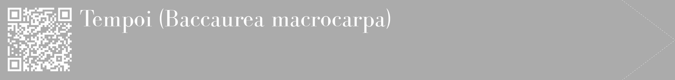Étiquette de : Baccaurea macrocarpa - format c - style blanche37_simple_simplebod avec qrcode et comestibilité