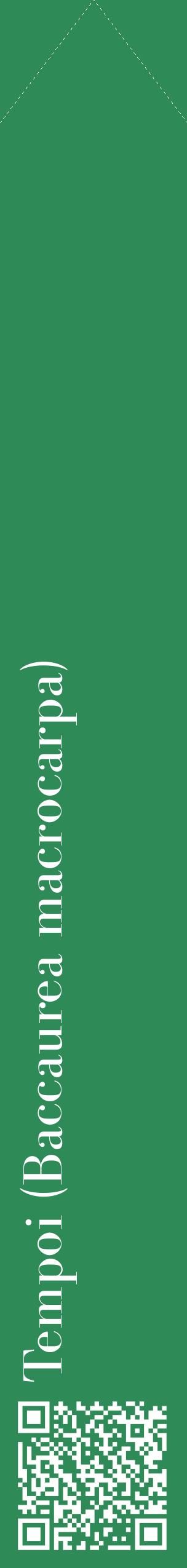 Étiquette de : Baccaurea macrocarpa - format c - style blanche11_simplebod avec qrcode et comestibilité