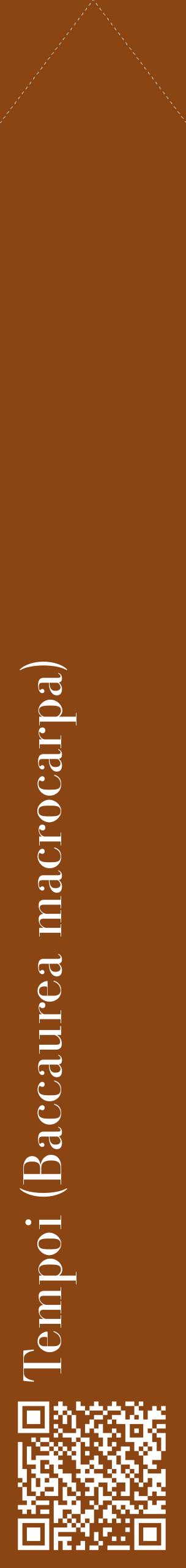 Étiquette de : Baccaurea macrocarpa - format c - style blanche30_simplebod avec qrcode et comestibilité