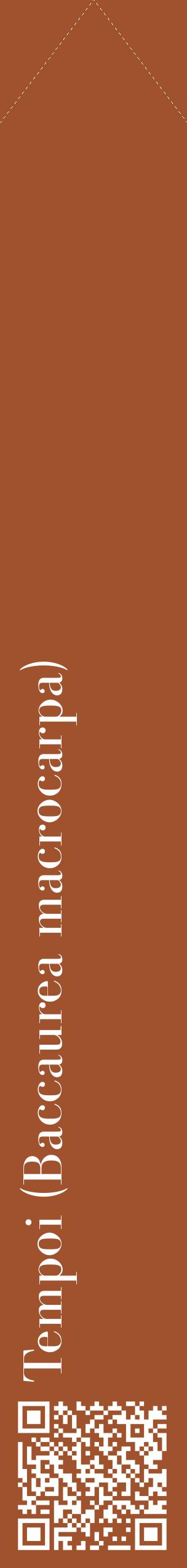 Étiquette de : Baccaurea macrocarpa - format c - style blanche32_simplebod avec qrcode et comestibilité