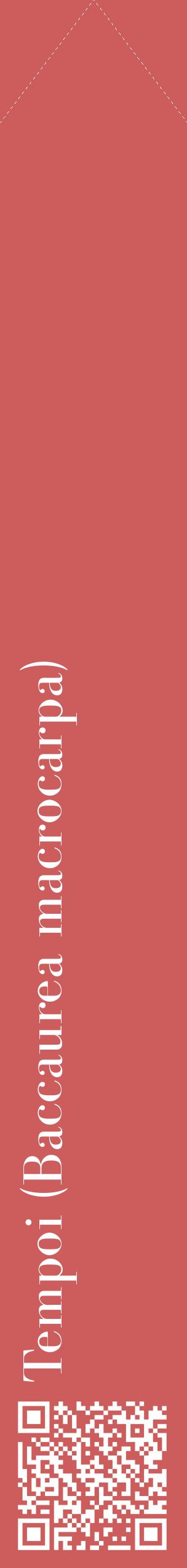 Étiquette de : Baccaurea macrocarpa - format c - style blanche35_simplebod avec qrcode et comestibilité