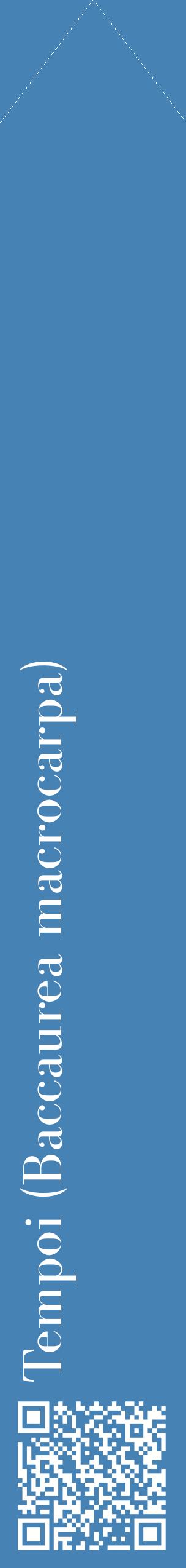 Étiquette de : Baccaurea macrocarpa - format c - style blanche5_simplebod avec qrcode et comestibilité