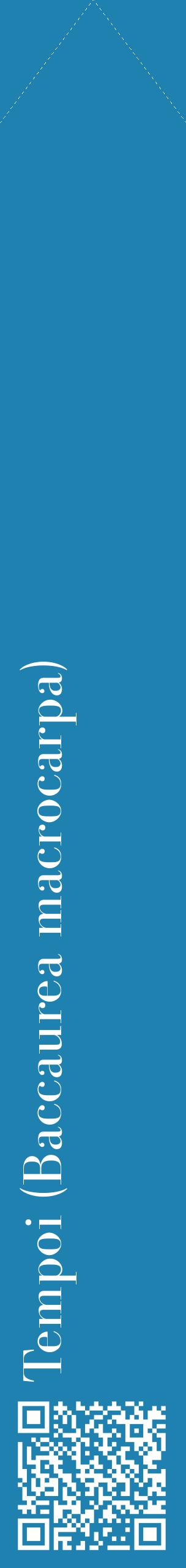 Étiquette de : Baccaurea macrocarpa - format c - style blanche6_simplebod avec qrcode et comestibilité