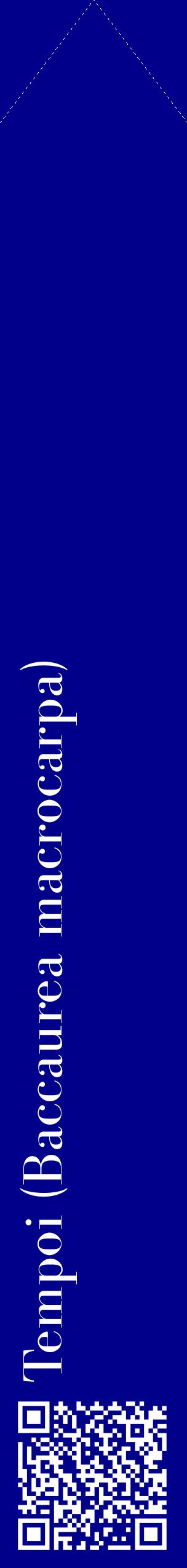 Étiquette de : Baccaurea macrocarpa - format c - style blanche7_simplebod avec qrcode et comestibilité