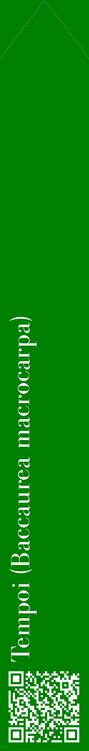 Étiquette de : Baccaurea macrocarpa - format c - style blanche9_simplebod avec qrcode et comestibilité