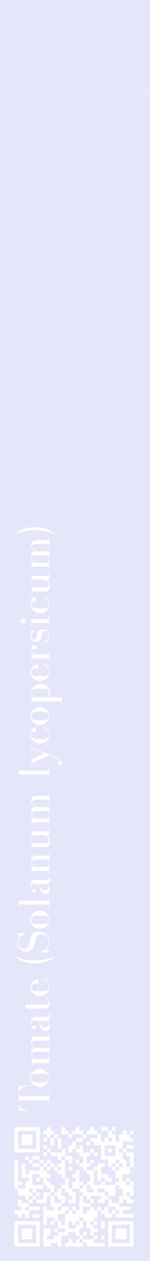 Étiquette de : Solanum lycopersicum - format c - style blanche55_simplebod avec qrcode et comestibilité
