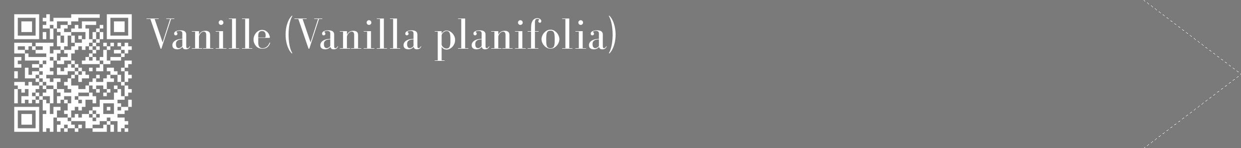 Étiquette de : Vanilla planifolia - format c - style blanche3_simple_simplebod avec qrcode et comestibilité