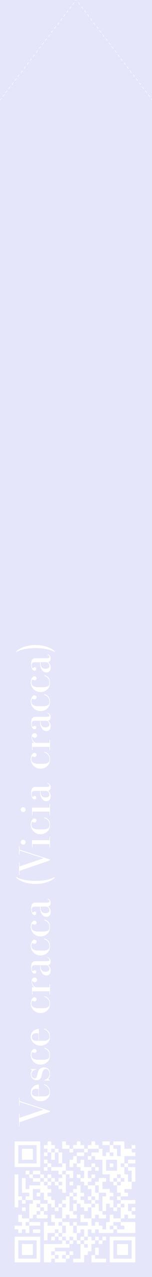 Étiquette de : Vicia cracca - format c - style blanche55_simplebod avec qrcode et comestibilité