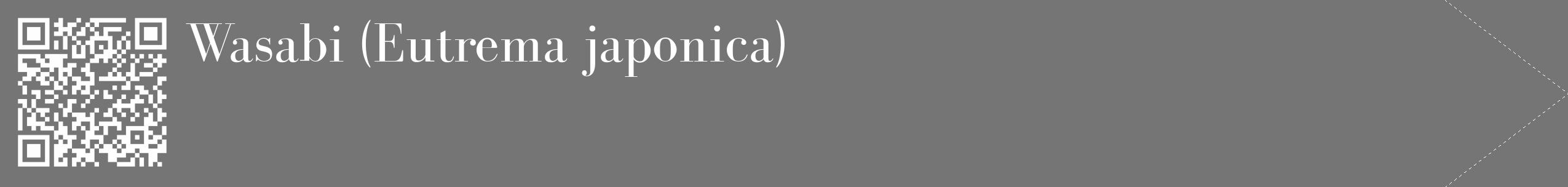 Étiquette de : Eutrema japonica - format c - style blanche5_simple_simplebod avec qrcode et comestibilité