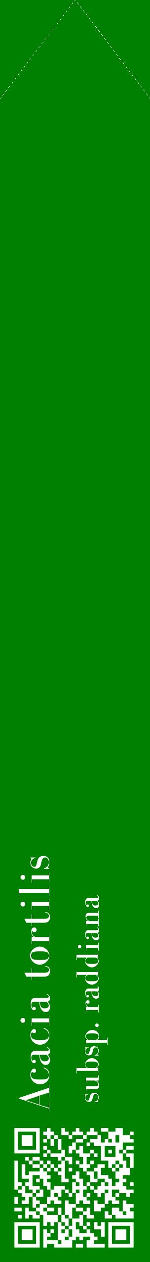 Étiquette de : Acacia tortilis subsp. raddiana - format c - style blanche9_simplebod avec qrcode et comestibilité
