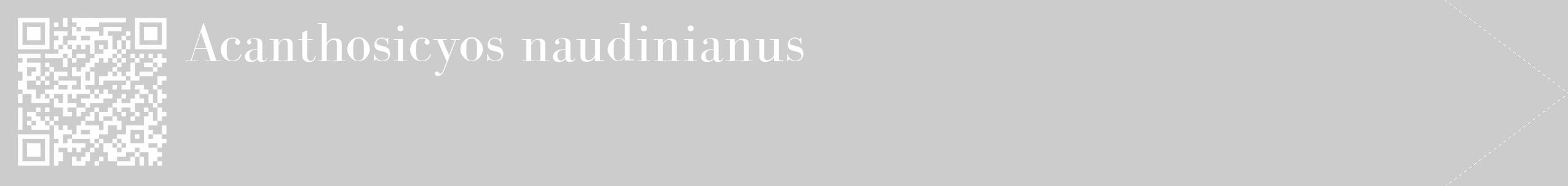 Étiquette de : Acanthosicyos naudinianus - format c - style blanche0_simple_simplebod avec qrcode et comestibilité