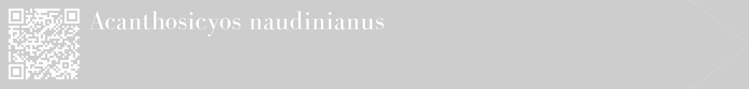 Étiquette de : Acanthosicyos naudinianus - format c - style blanche41_simple_simplebod avec qrcode et comestibilité