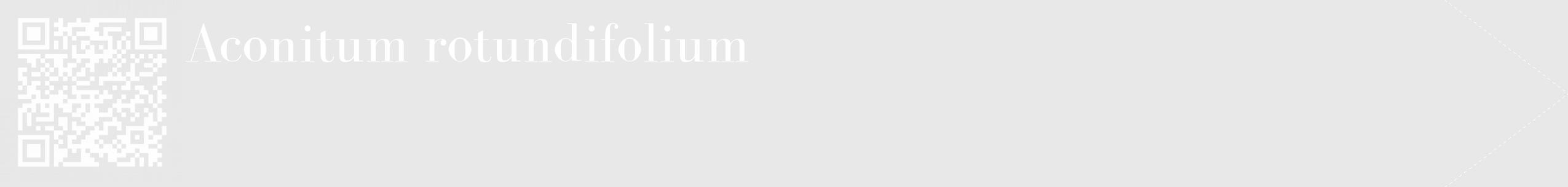 Étiquette de : Aconitum rotundifolium - format c - style blanche55_simple_simplebod avec qrcode et comestibilité