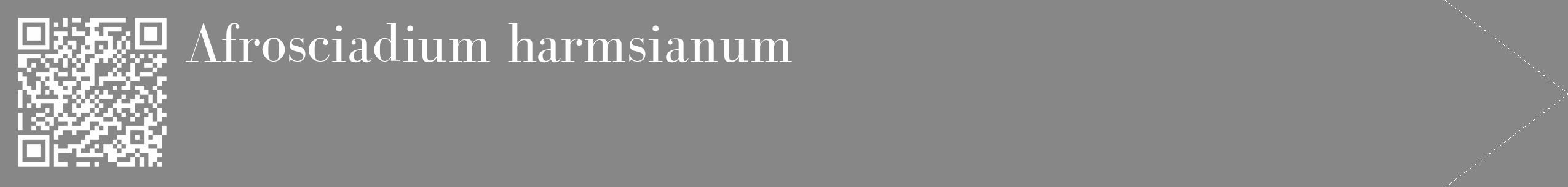 Étiquette de : Afrosciadium harmsianum - format c - style blanche12_simple_simplebod avec qrcode et comestibilité