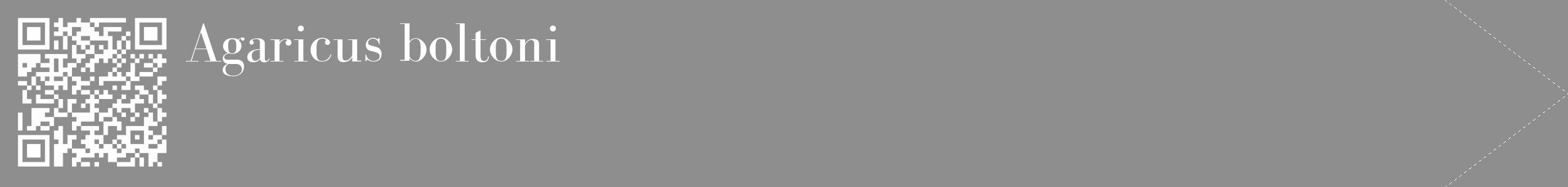 Étiquette de : Agaricus boltoni - format c - style blanche25_simple_simplebod avec qrcode et comestibilité